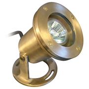 Picture of 20W Brass Underwater Pond Light - With Halogen Bulb