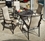 Alfresco Charter Sling Dining Set With 42" Square Cast Aluminum Table Chairs