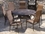  Alfresco Naples Wicker Dining Height Set With 60" Round Cast Aluminum Table And Chairs