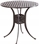 Alfresco Barbados Bar Height Set with 42" Round Cast Aluminum Table and 2 Bar Height Swivel Arm Chairs