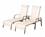 Alfresco Set Of 2 All Aluminum Charter Stackable Sling Chaises