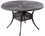 Alfresco Pilot All Weather Wicker Dining Set With 48" Round Cast Aluminum Dining Table And Chairs