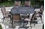 Alfresco Pilot All Weather Wicker Dining Set With 64" Square Cast Aluminum Dining Table And Chairs