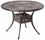 Alfresco Charter High Back Sling Dining Set With 48" Round Cast Aluminum Dining Table And Chairs