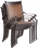Alfresco Pilot All Weather Wicker Stackable Dining Arm Chairs