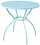 Alfresco Martini 3 Piece Bistro Set in Sky Blue Finish with 31.5" Round Bistro Table and 2 Stackable Bistro Chairs