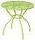 Alfresco Martini 3 Piece Bistro Set In Keylime Green Finish With 31.5" Round Bistro Table And 2 Stackable Bistro Chairs