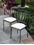 Alfresco Recco 3 Piece Bistro Set With 24" Round Ceramic Top Bistro Table and 2 Bistro Chairs