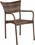 Alfresco Tutto All Weather Wicker Set With 36" Square Dining Table And 4 Dining Arm Chairs