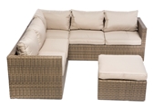 Alfresco La Palma All Weather Wicker Deep Seating Sectional Set with Cushions