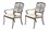 Alfresco Set Of 2 Barcelona Cast Aluminum Stackable Dining Arm Chairs