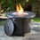 Alfresco Kinsale 36" Round Gas Fire Pit/Chat Table with Burner Kit