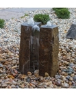 AquaBella 2 Piece Split Polished Basalt Fountain Kit- 24"H
