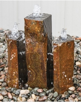 AquaBella Trinity Split Basalt Fountain Kit
