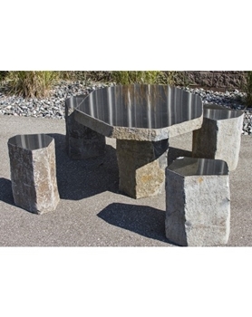 Basalt Table and 4 Chairs